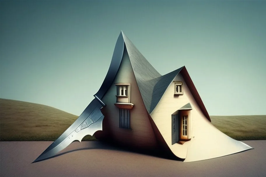 knife shaped house