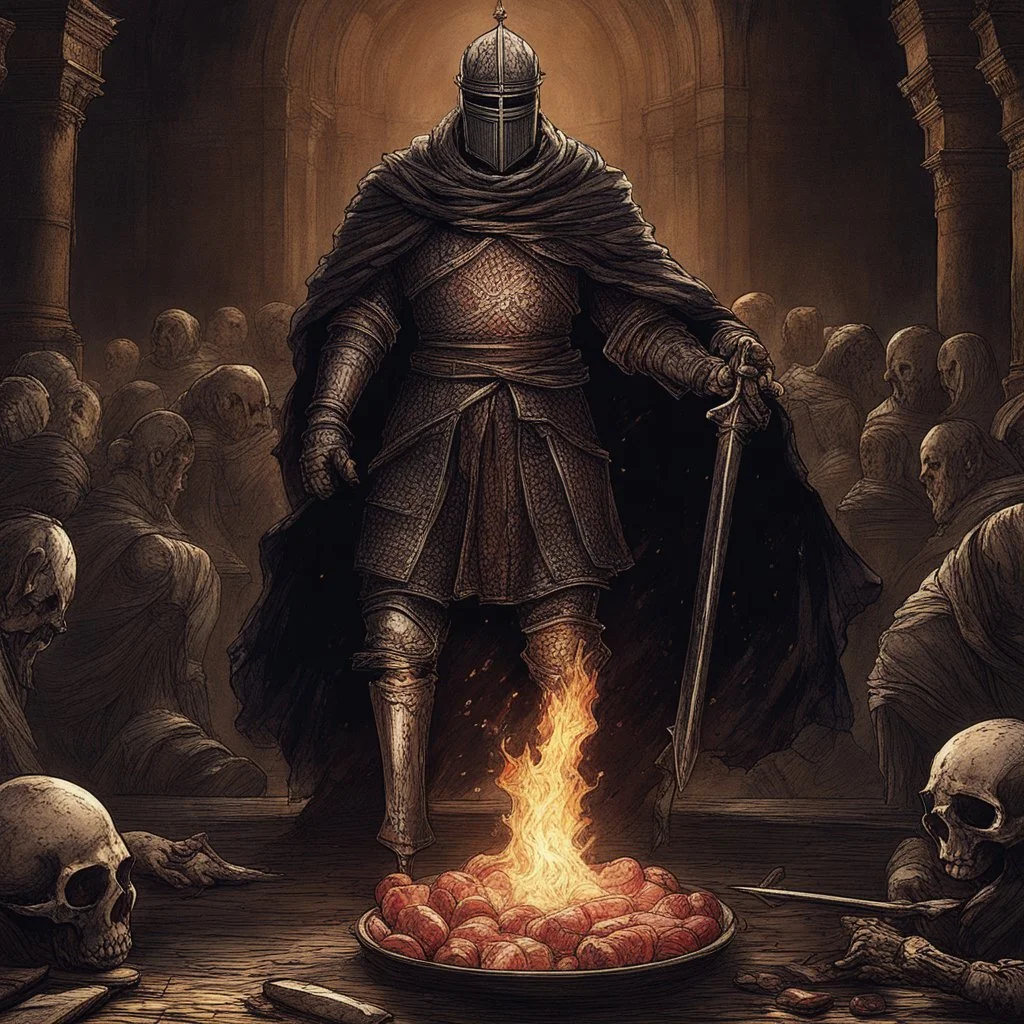 a death of a messiah who was meant to feed us with meat food and redempted our dark souls 3