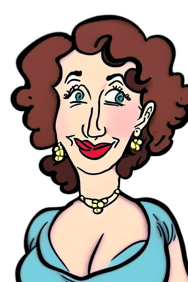 cartoon of this woman
