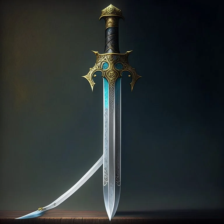 A legendary and wonderful long sword with two edges