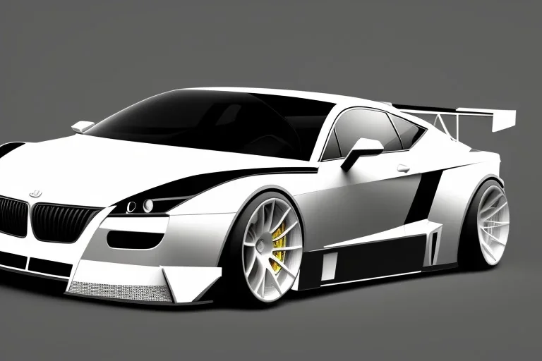 Car Supercar Vector 3d rendering Vector collage