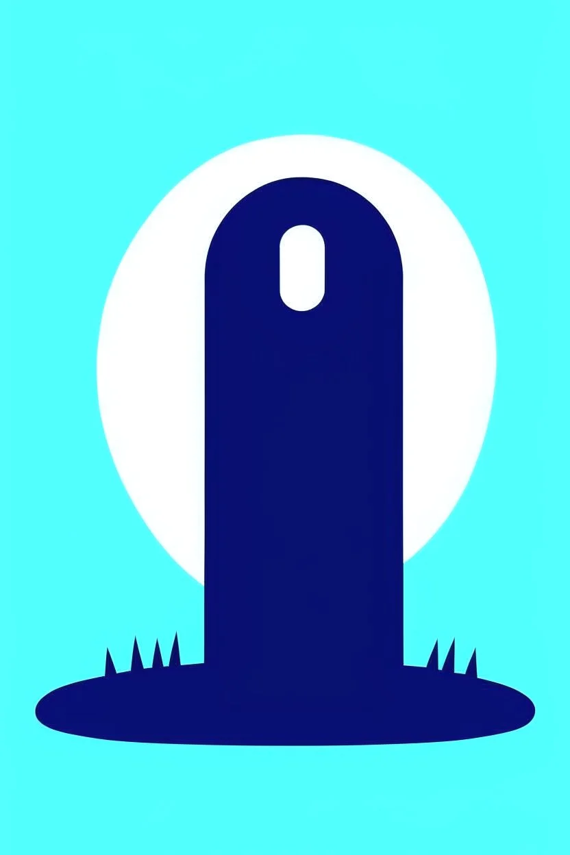 simplistic vector image of a gravestone