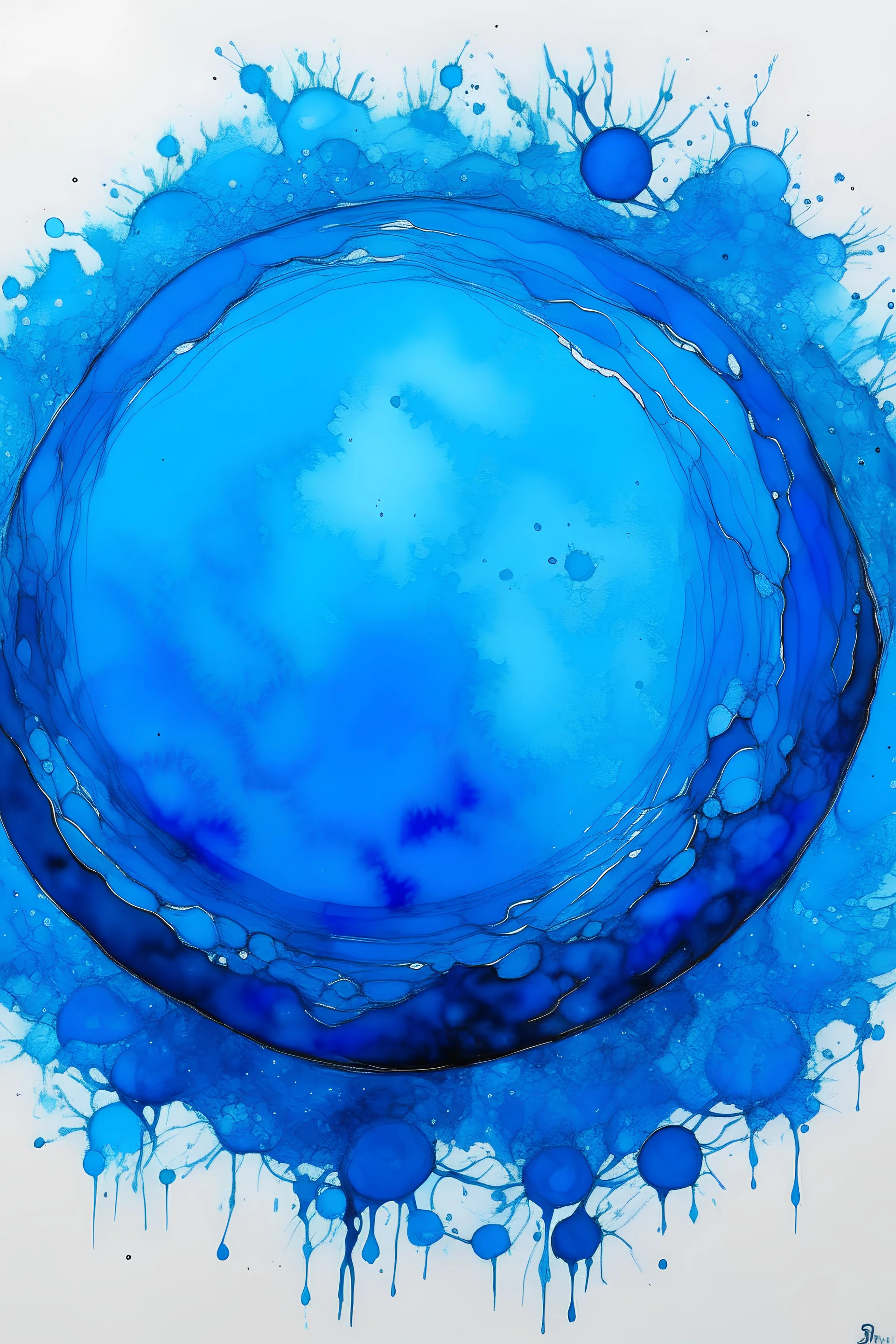 a blue sun
