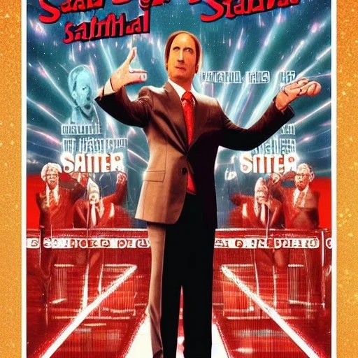 Saul Goodman in a Saturday Night Fever dream movie poster