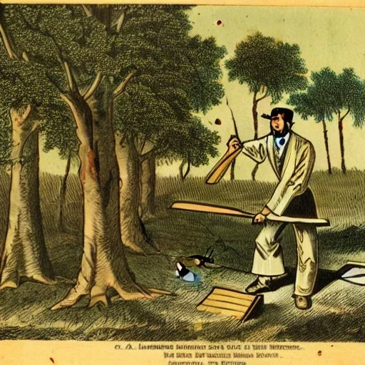 abraham lincoln chopping cherry tree