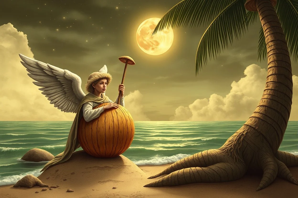 Charon as a coconut angel
