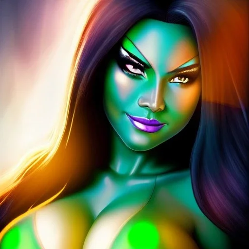 ultra detailed fullbody portrait of beautiful booty busty Raven teen titans, wearing skintight costume, extremely detailed digital painting, intrincate, extremely detailed smiling face,crystal clear Big Green eyes, in the style of adam hughes , mystical colors , perfectly centered image, perfect composition, rim light, beautiful lighting,8k, stunning scene, raytracing