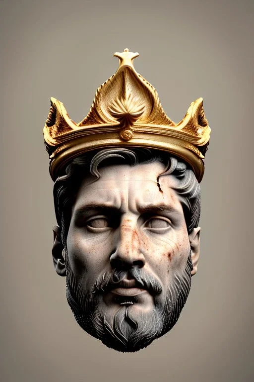 Ultra Realistic image, Roman sculpture, white marble material, Lionel Messi, gold Laurel leaves wreath, god crown, renaissance ornaments, one gold star in heart, sun ornament, sun rays background, chisel style, waist up portrait, emperor style, epic, celestial, cinematic lighting, God light, god rays, 4k resolution, smooth details, ornate details, soft lighting, unreal engine 5, art station, substance 3d.