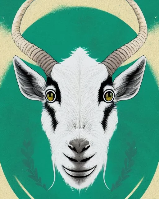 I want a goat head in vector