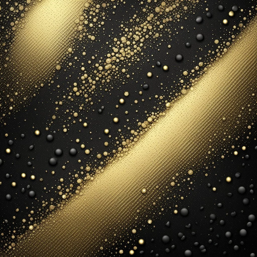 Hyper Realistic sparkling-golden & jet-black textured-background