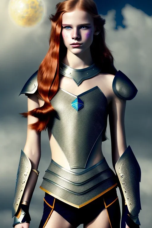 (strikingly beautiful 16 year old charming teen girl:1.2) with (long ginger hair:1.1) and (freckles:1.2) wearing (skimpy leather fantasy armour with halter top and thong:1.3) and (medium cleavage:1.2), tracing, ambient light, highres, (hyperrealistic:1.2), (perfect face:1.1) intricate (high detail:1.1) body, beautiful detailed eyes, plump lips, fantasy theme, Model hash: ddc3021b