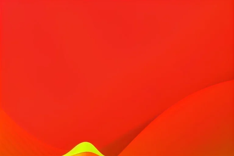 Vector technology abstract background with dynamic amorphous vector flowing gradient particle water curve waves and modern red, yellow, orange lines. Retro futurism geometric, cyberpunk.