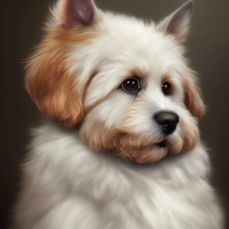 8. Create a portrait of a beloved pet with expressive eyes and a playful expression