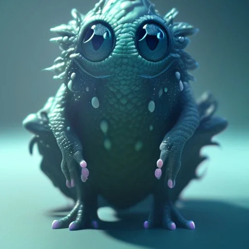 Cute fluid ink creature, big black eyes, unreal engine 5, 8k resolution, photorealistic, ultra detailed, by greg rutowski