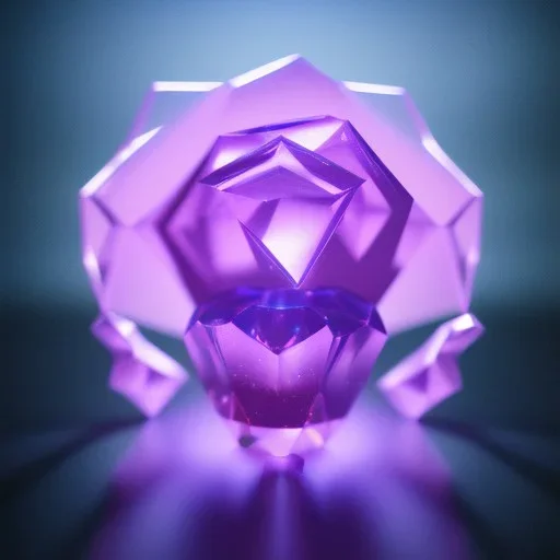 transparent crystal rose, cinema lighting, unreal engine 5