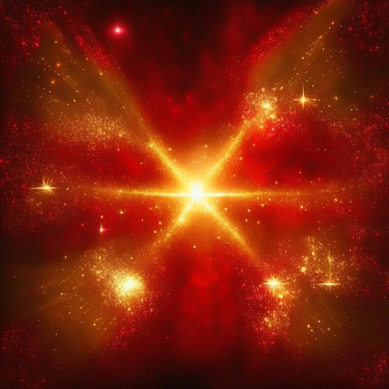 red and golden starlight