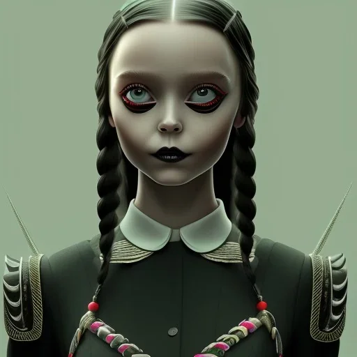 wednesday addams rolünde oynayan jenna ortega netflix 2022