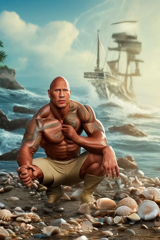 dwayne the rock johnson selling sea shells down by the sea shore