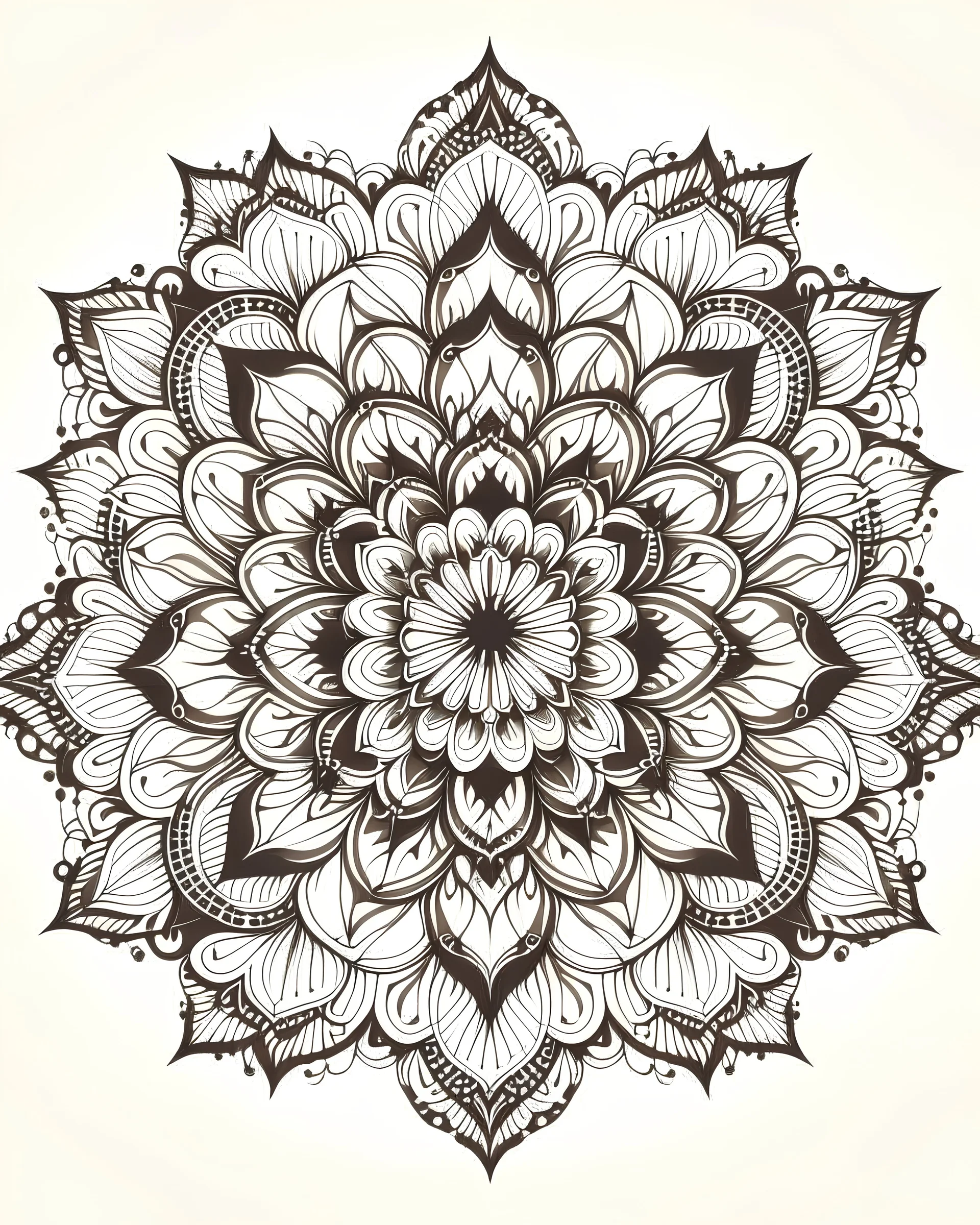 Isolated, Single Subject, illustration, mandala patterns, vector, in the style of graphic design, clean background, contour, minimal background effects.