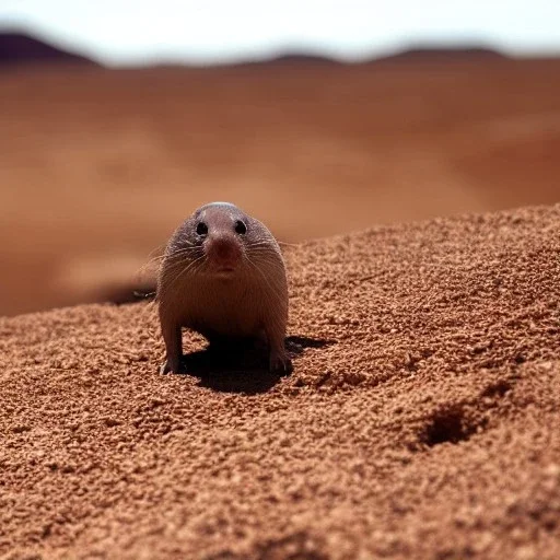 mole rat in the desert