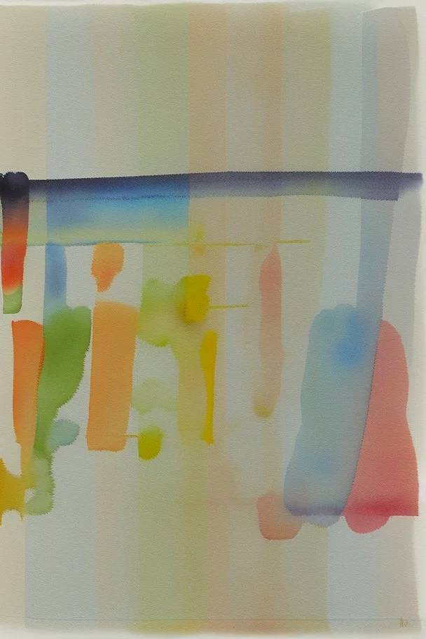 Abstract watercolour art in the style of Agnes Martin