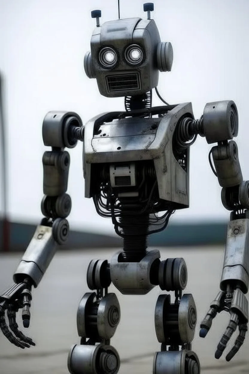 a real scary robot looking from 12 meters away