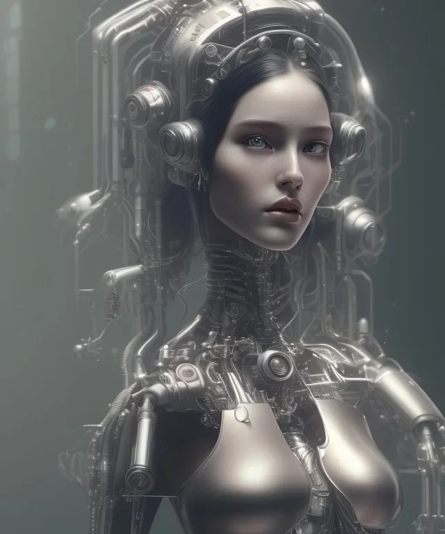 ultra detailed, mechanical cyberpunk female android, looking into the camera, intricate, elegant, super highly detailed, professional digital painting, artstation, concept art, smooth, sharp focus, no blur, no dof, extreme illustration, unreal engine 5, photorealism, 8k, cinematic, art by artgerm and greg rutkowski and alphonse mucha and loish and wlop