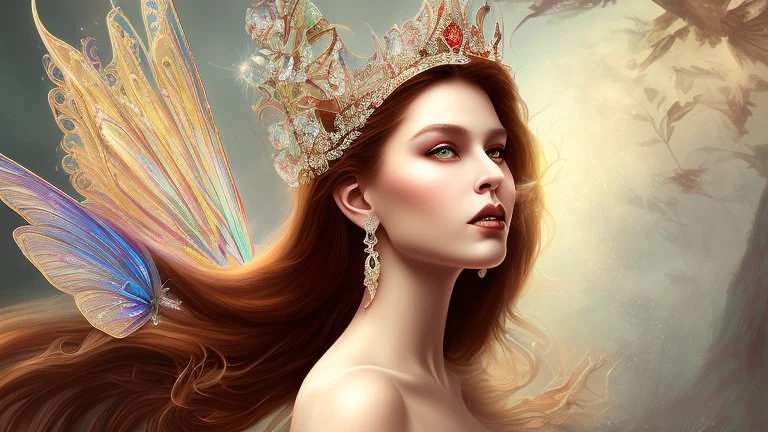 Gorgeous queenf fairy ascending