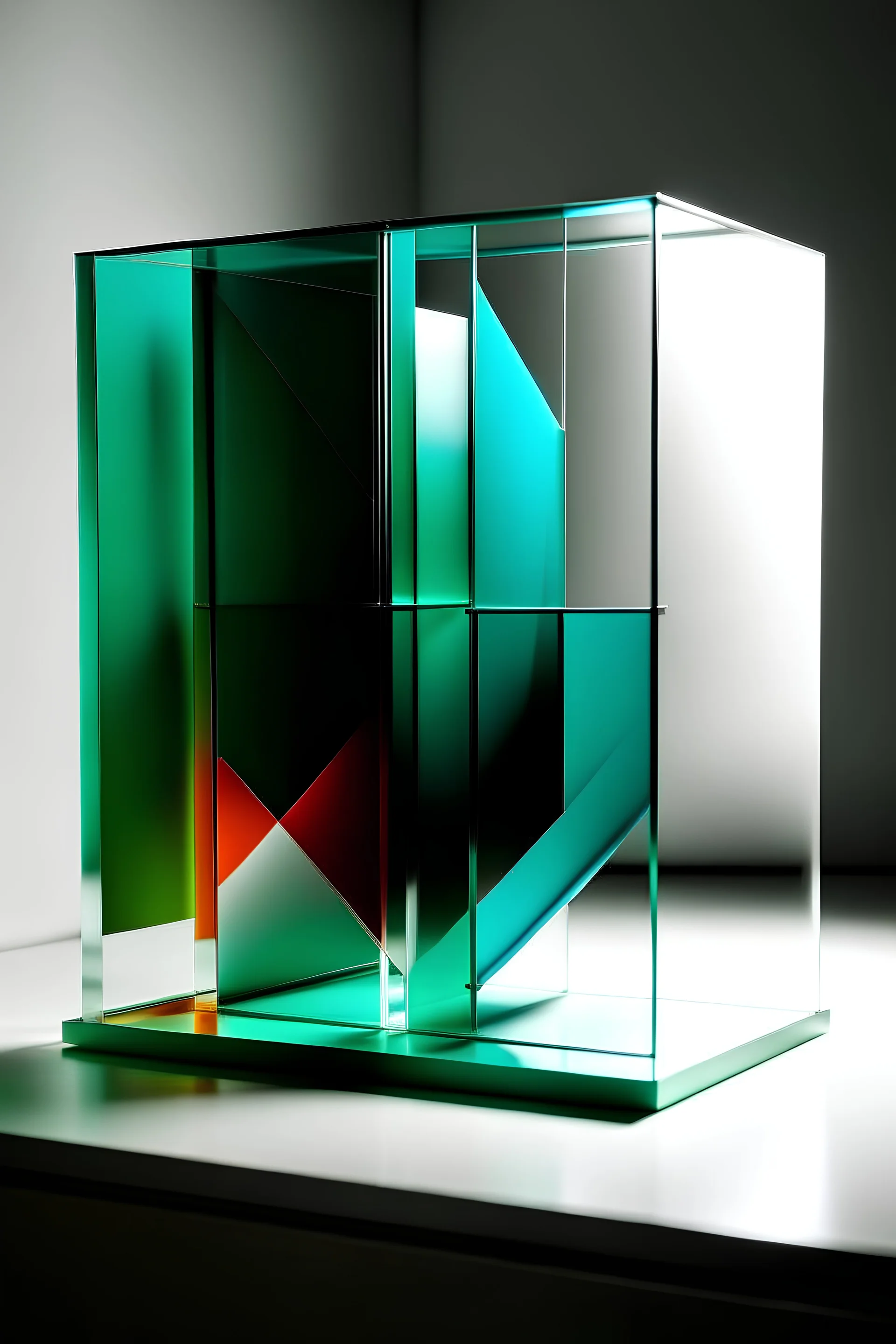 picture of a creative creation made of glass minimal