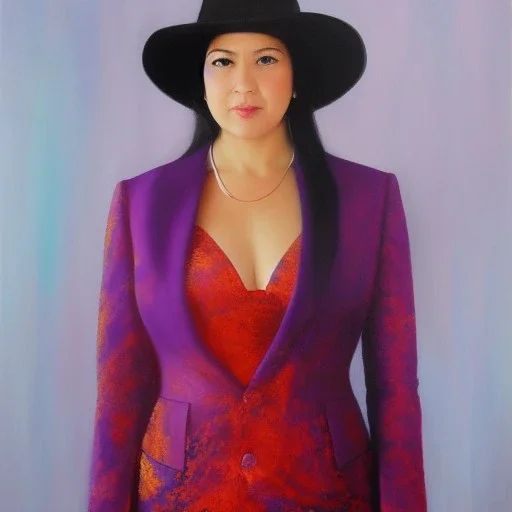 Full body portrait, painting, medium shot lady BlobWeb