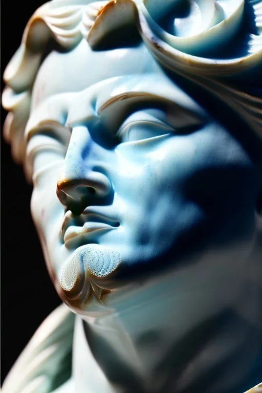 Greek marble statue, 8k, intricate detail, ornate