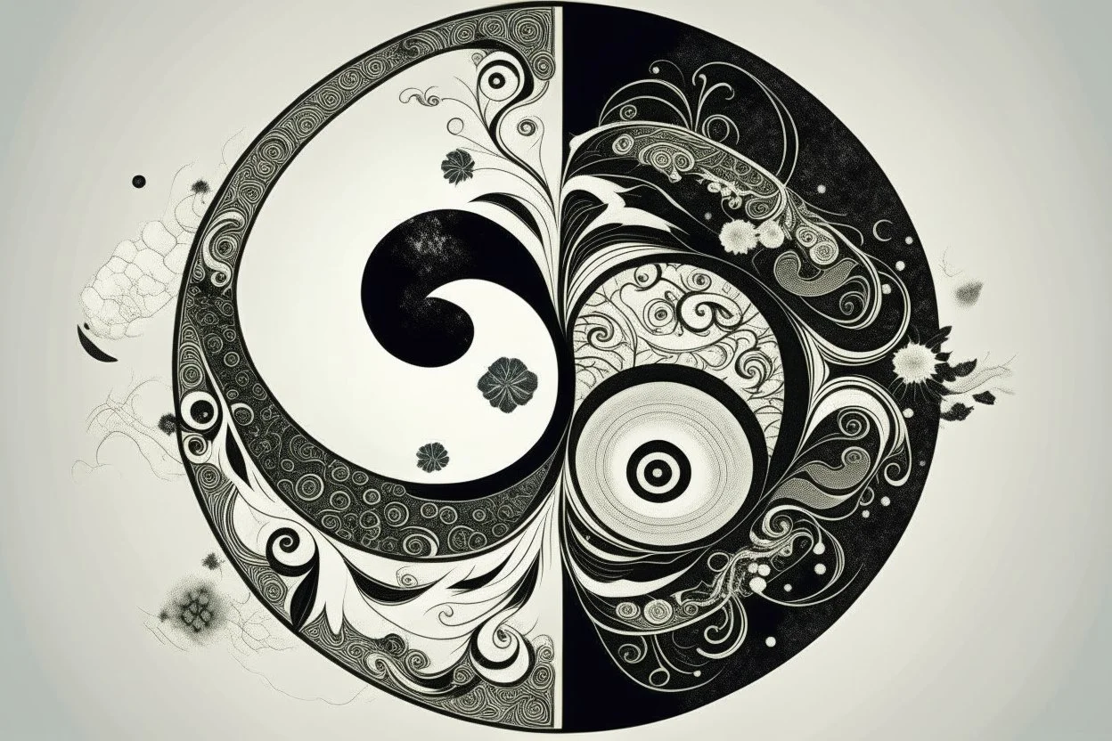 yingyang life graphic symbolism