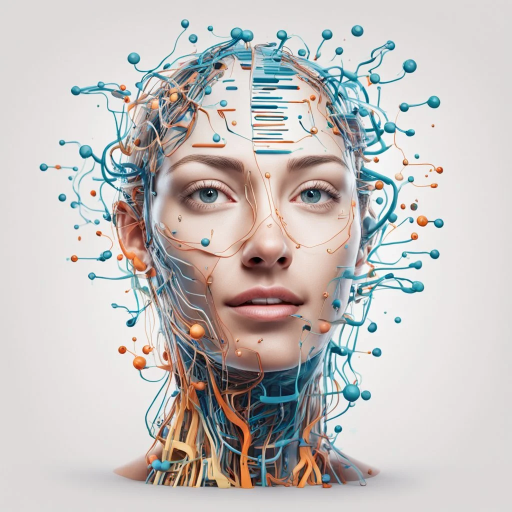 satisfied deep learning white background