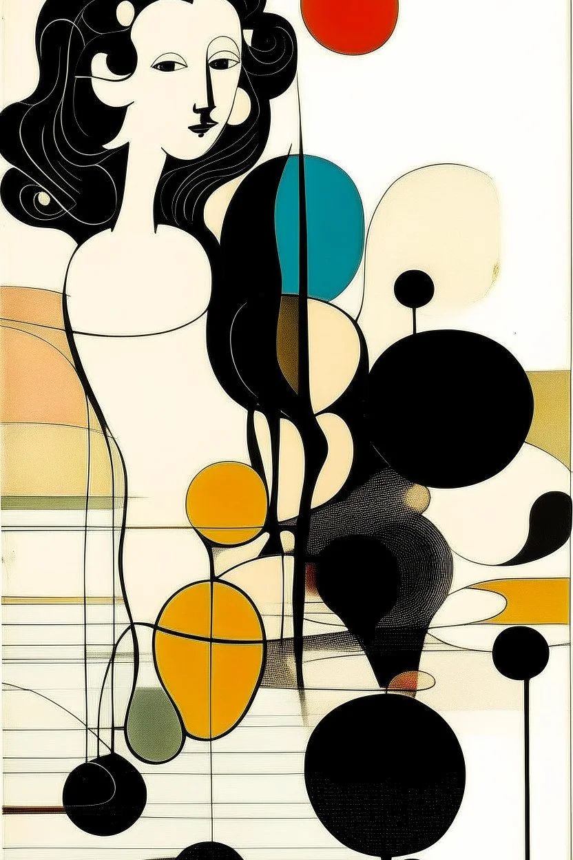 The curse of adverse suggestion, abstract surrealism, by Victor Pasmore and Tracey Adams, mind-bending illustration