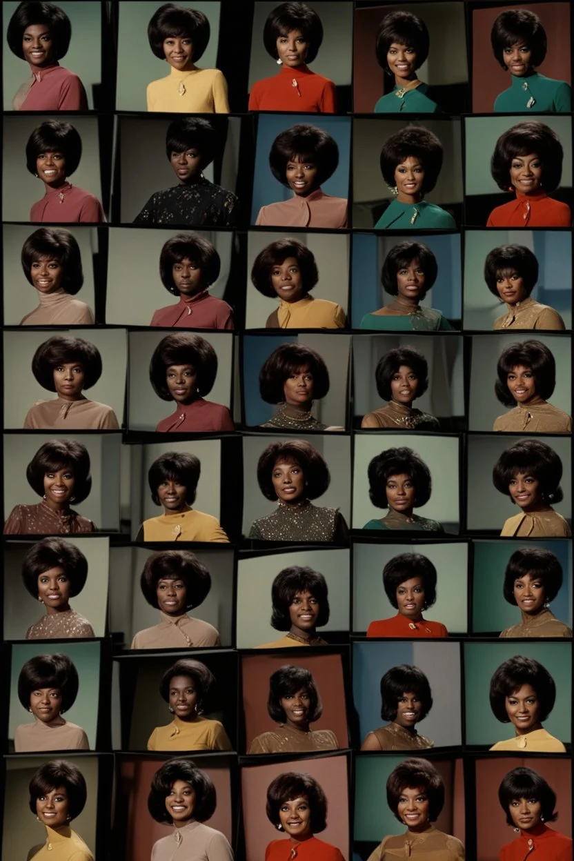 Production Personality Camera Negatives (89) of Nichelle Nichols from 1967-1968 and 1968-1969 Seasons from Star Trek