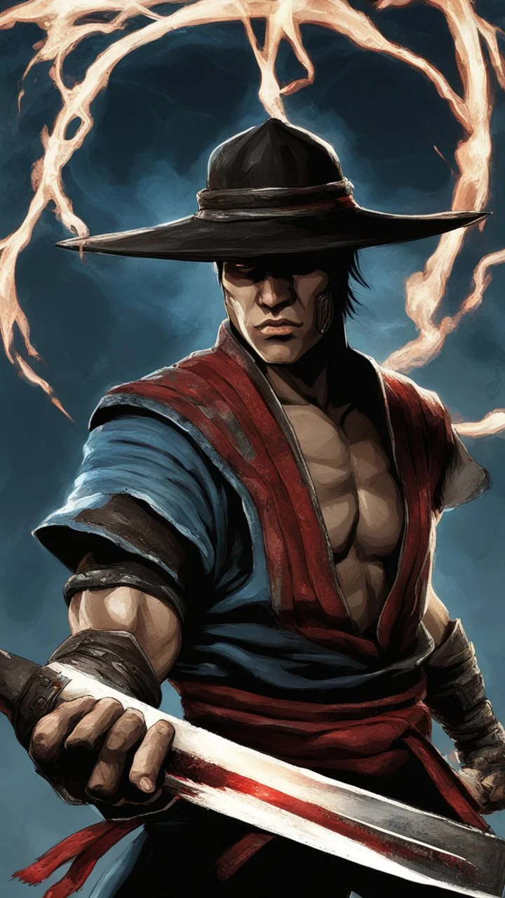 Kung Lao from mortal kombat God of fire and ice