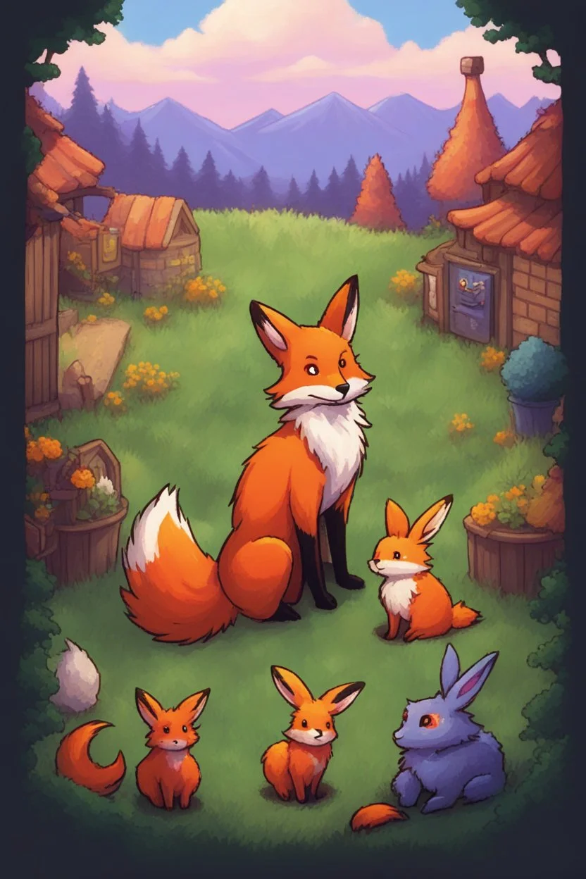 fox and rabbit connections, stardew valley style