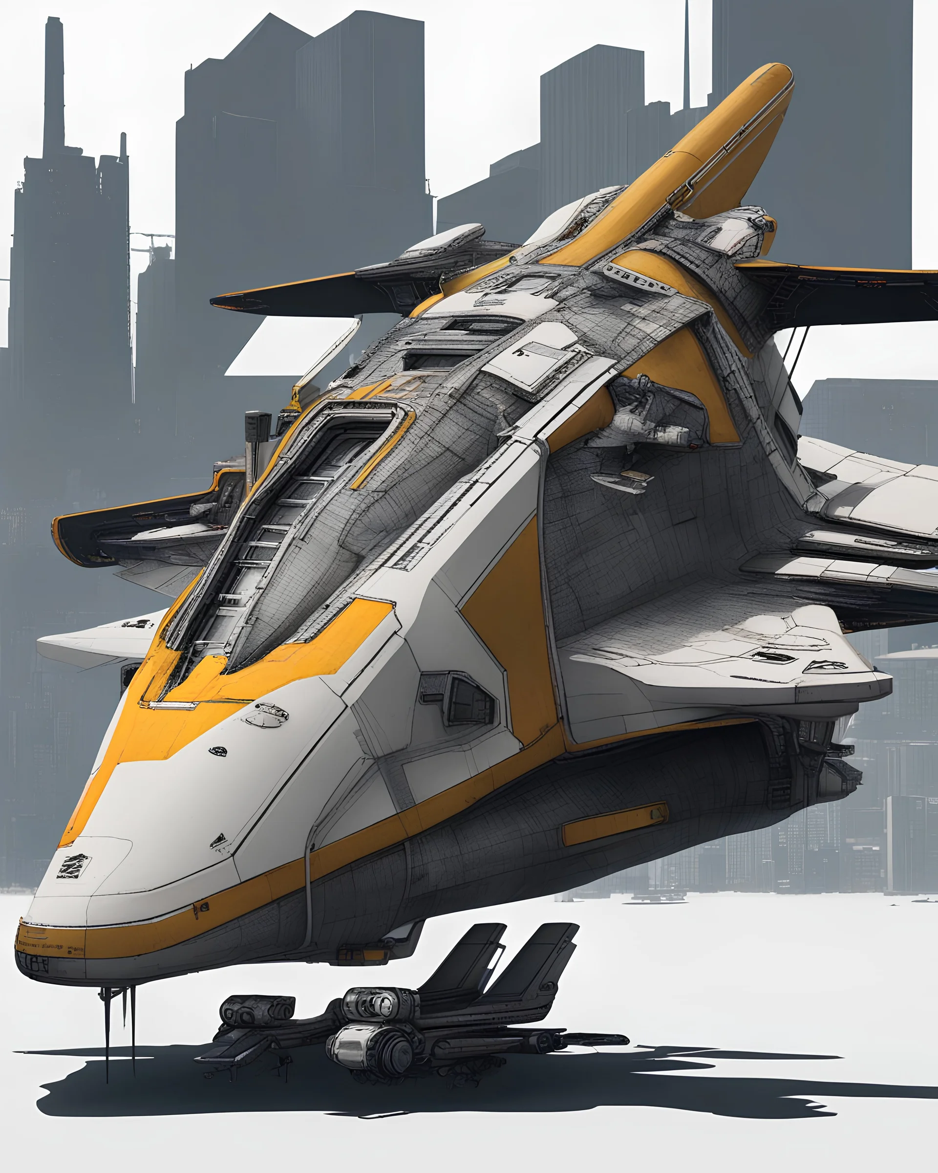 cyberpunk space shuttle