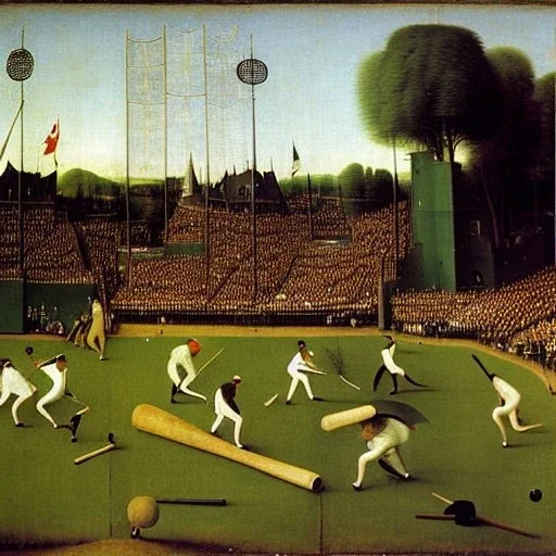 baseball game players by hieronymous bosch