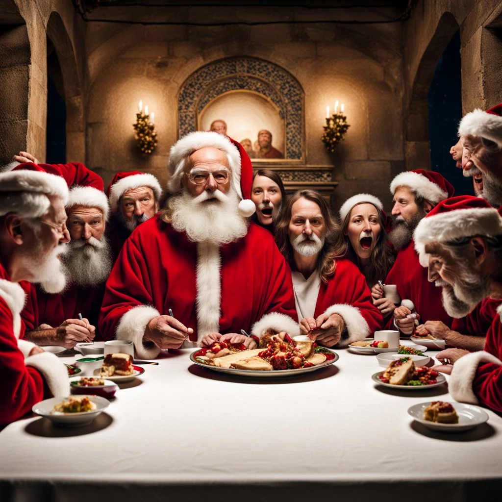 Santa Claus at the Last Supper