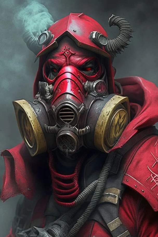 Blood seeker with gas mask