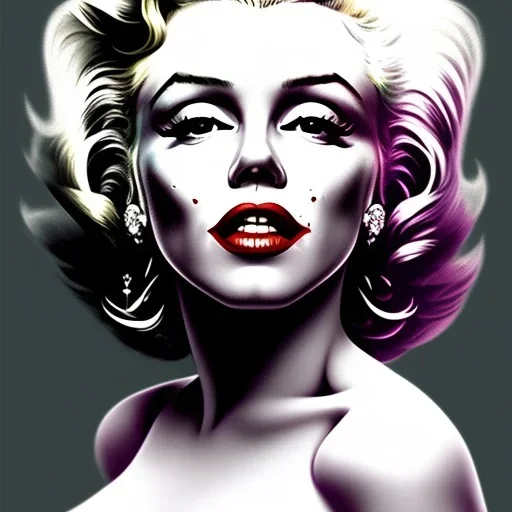 Marilyn Monroe Joker cabelo verde