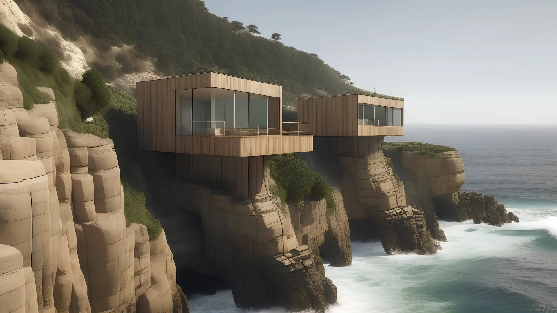 Located on the cliff with a rough sea, the hanging houses offer stunning views. The sound of the waves crashing below creates a feeling of tranquility, unique in this magical setting.