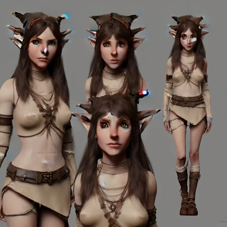 dungeons and dragons female elf druid, brown hair, brown eyes, pale skin, full body