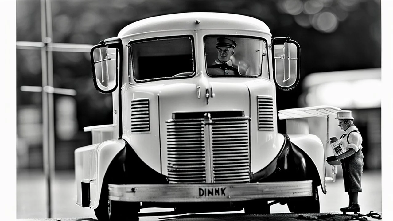 dinky electric milk truck