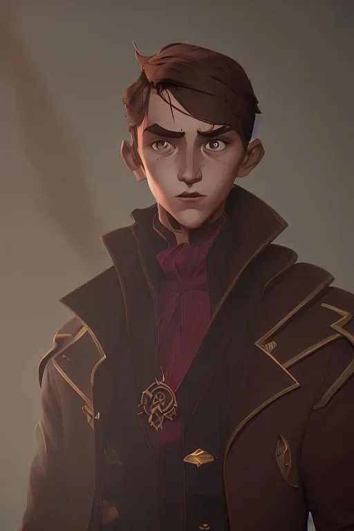 A little brown haired warlock boy conjuring by Nick Harris