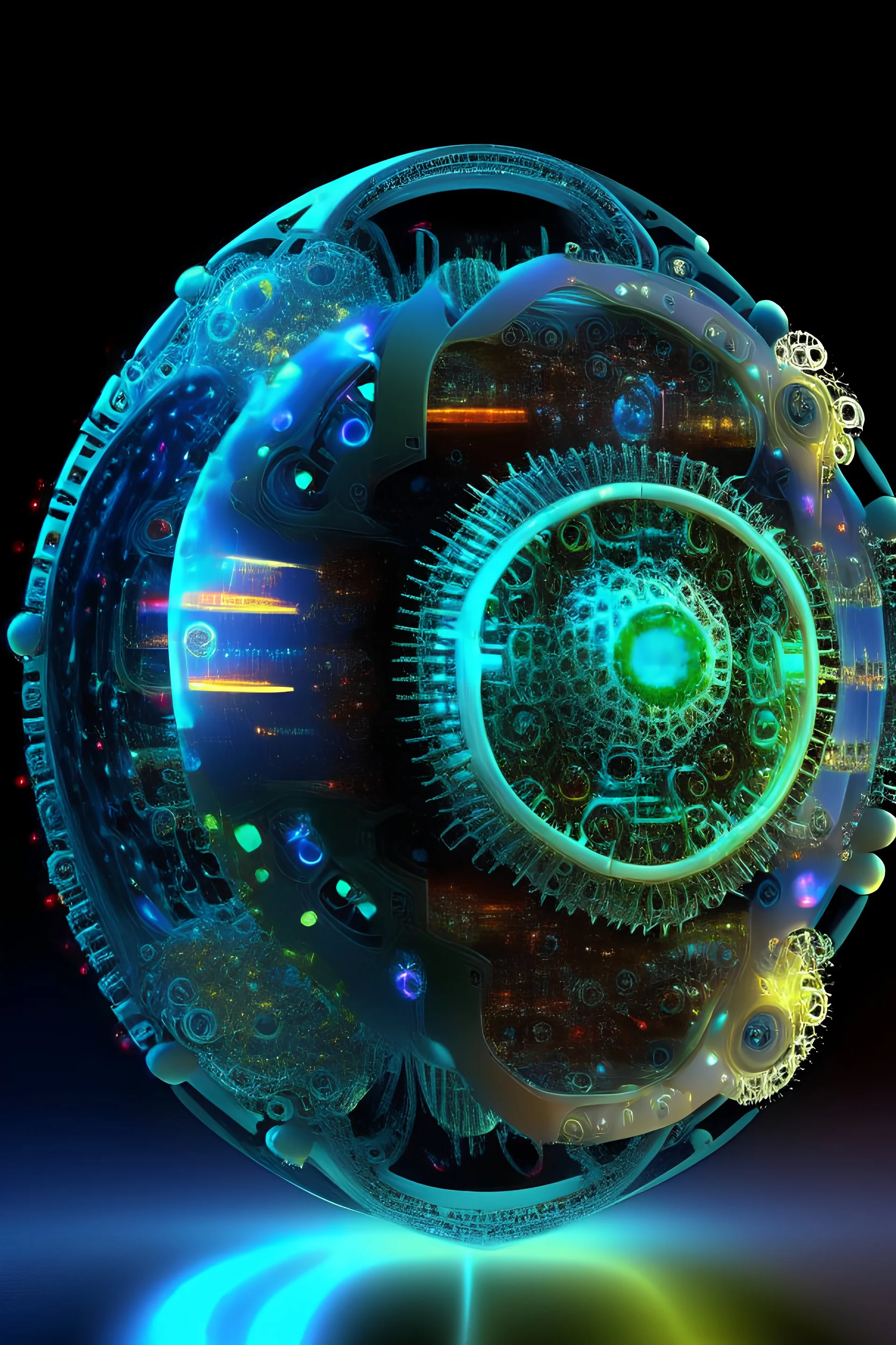 give me a small quantum nano future machine ring with circular
