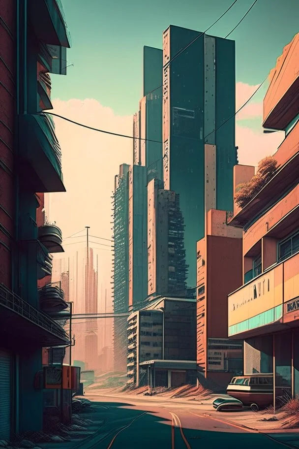 paisaje urbano entre retro y aesthetic