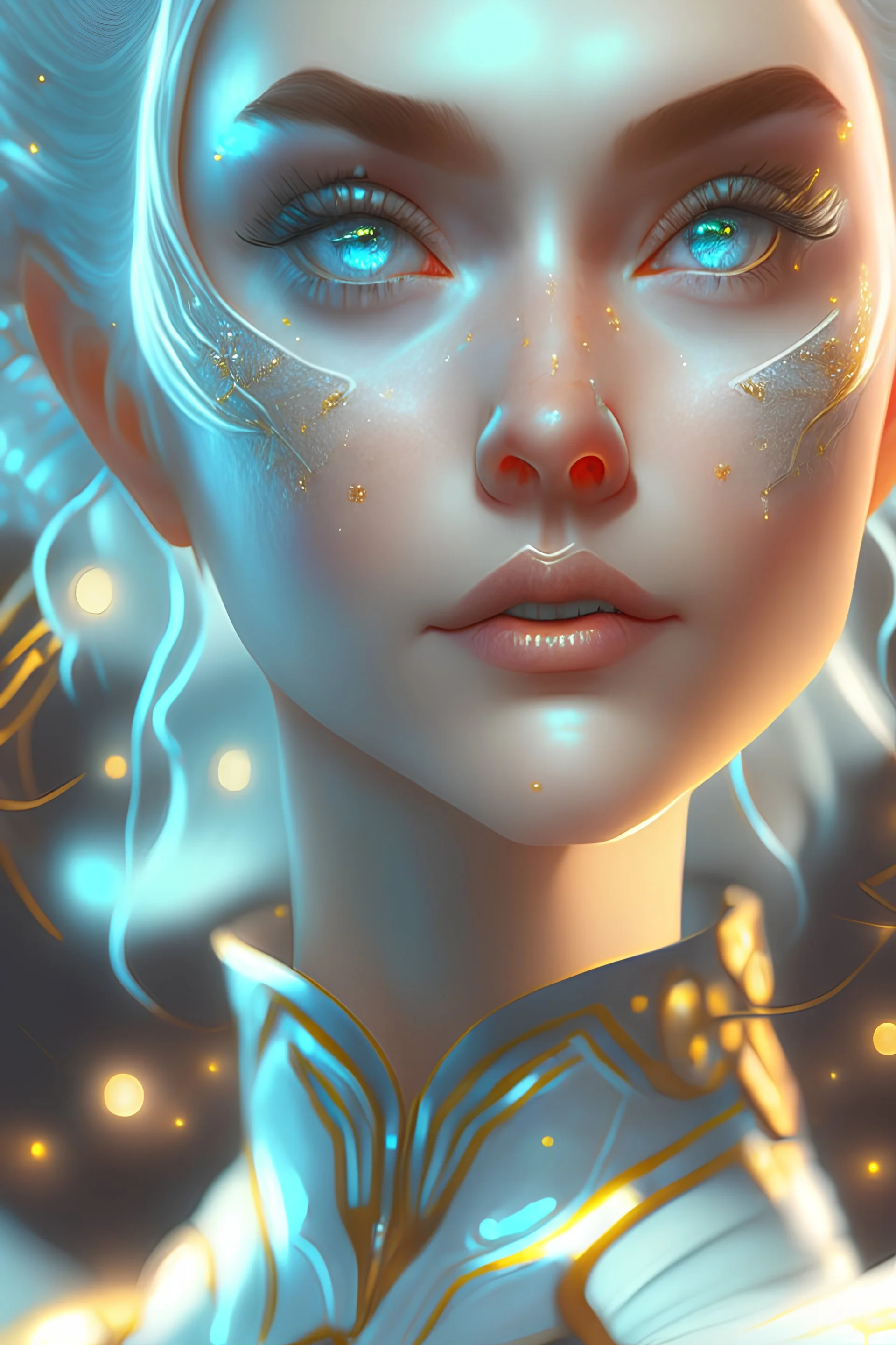 pixar portrait 8 k photo, beautiful shiny white rich galactic prima ballerina clowncore russian cyborg college girl, golden ratio details, sci - fi, fantasy, cyberpunk, intricate, decadent, highly detailed, digital painting, ever after high, octane render, artstation, concept art, smooth, sharp focus, illustration, art by artgerm, loish, wlop <lora:samdoesartsSamYang_offsetRightFilesize:0. 5> <lora:iu_V35:0. 5>