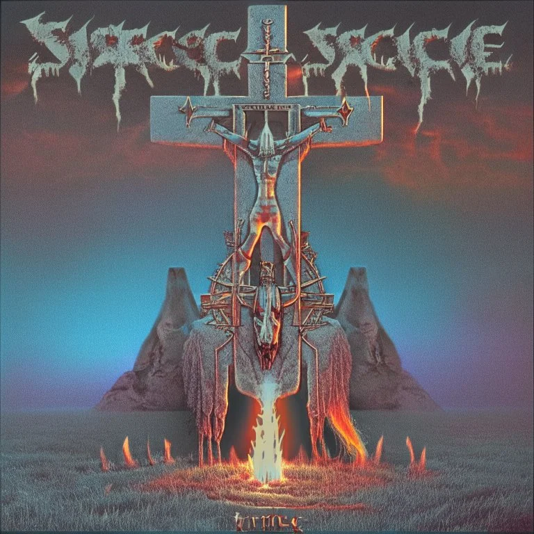 a heavy metal album cover virgin sacrifice